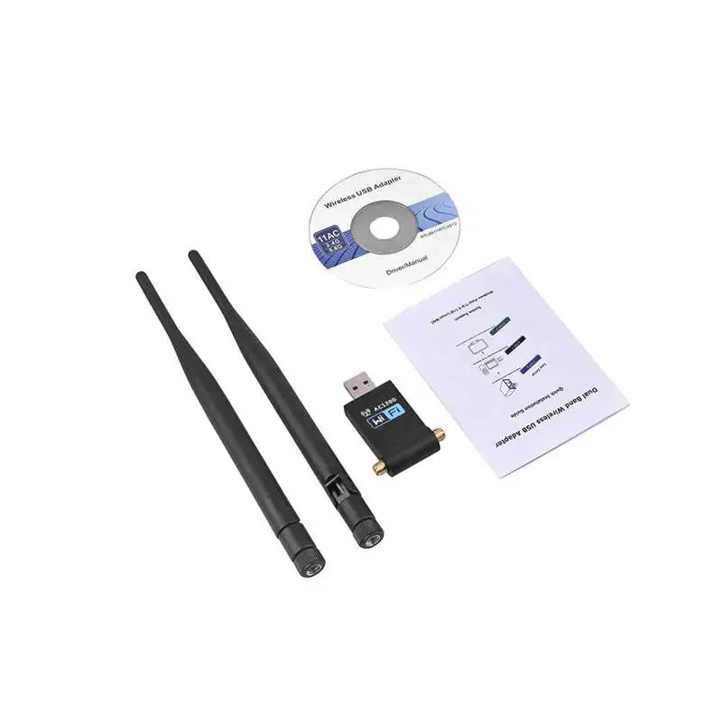 Беспроводной Usb Wifi адаптер 1200 Мбит/с двухдиапазонный 2 4 ГГц/300 5 ГГц/867 две антенны