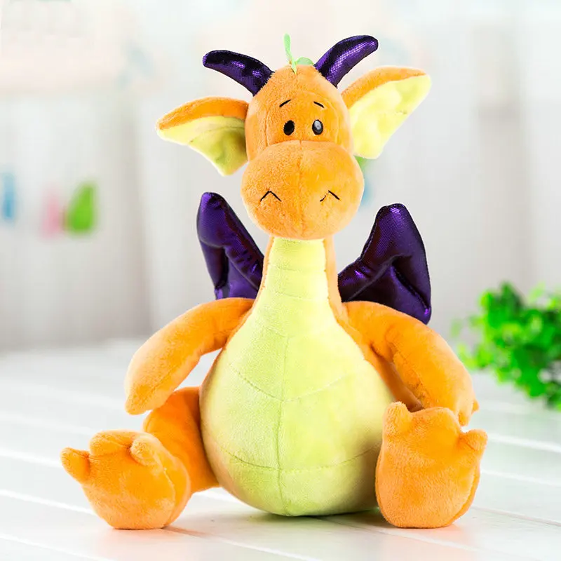 Оранжевый 26 см kawaii Маленький летающий дракон, плюшевая кукла динозавра, мягкие плюшевые животные, игрушки для детей, игрушки для детей, подарок на день рождения - Цвет: Оранжевый
