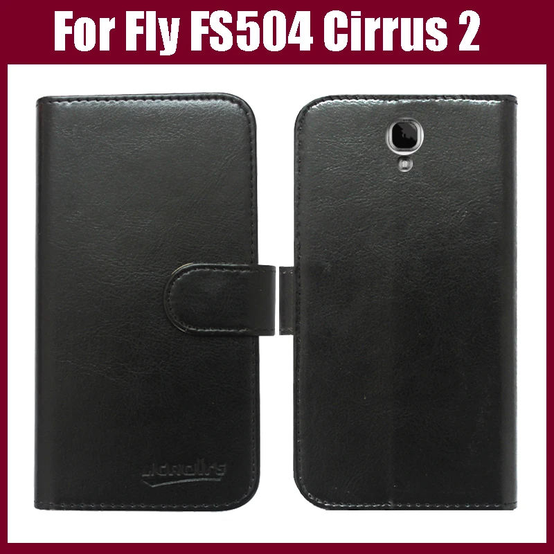 

Кожаный чехол-книжка Fly FS504, 6 цветов