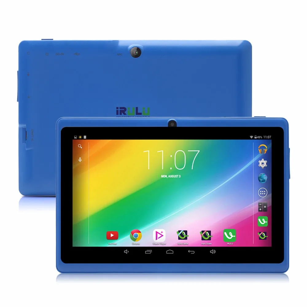 iRULU eXpro X1s 7’’ планшет четырехъядерный 16ГБ ROM система Android4.4 двойная камера 1024*600 HD