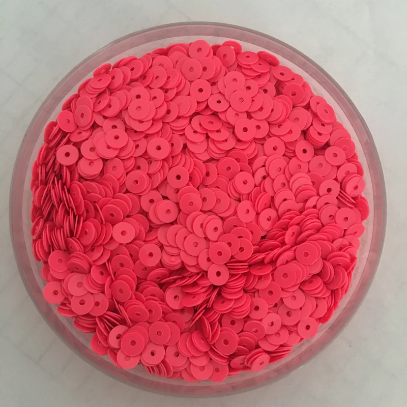 5000 шт./8000 шт. 4 мм однотонные красноватые плоские круглые пайетки россыпью Швейные