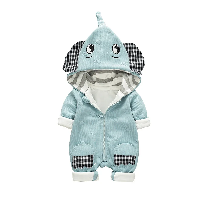 

Autumn New Baby Crawl Suit Long Sleeved and Velvet Baby Clothing Baby Keep Warm Baby Rompers