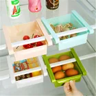 Кухонный Органайзер сделай сам для экономии места в холодильнике, скользящая полка, стеллаж, пластиковый держатель для хранения