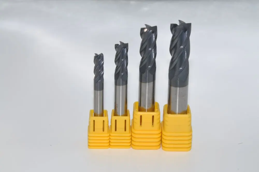 Upgd 4F-1*4*3*50 HRC45 конечные карбида мельницы карбид площадь Flatted концевых фрез 4 флейты