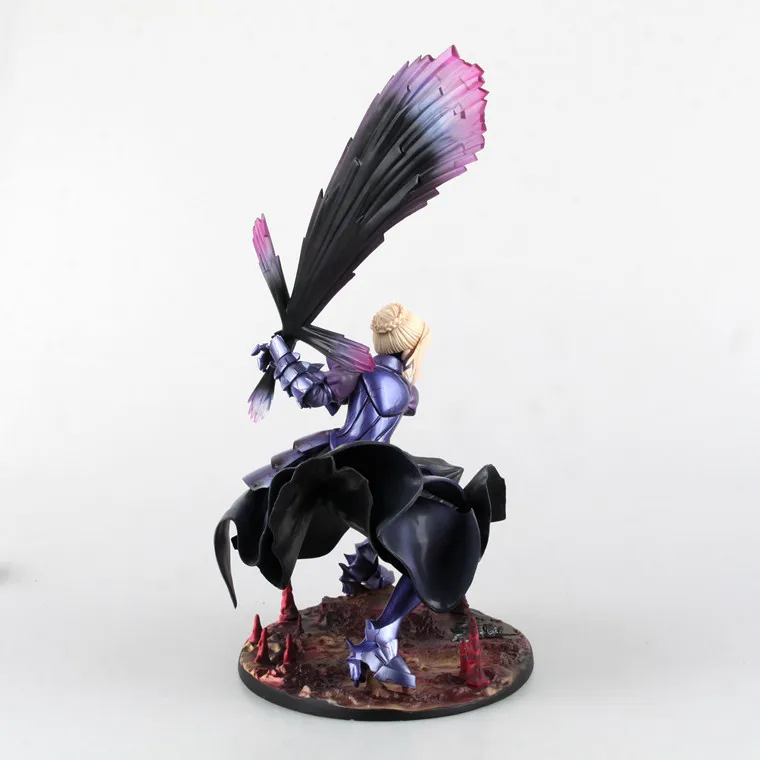 Huong аниме Fate/stay night 19 см черный меч ПВХ фигурка Коллекционная модель игрушки|model