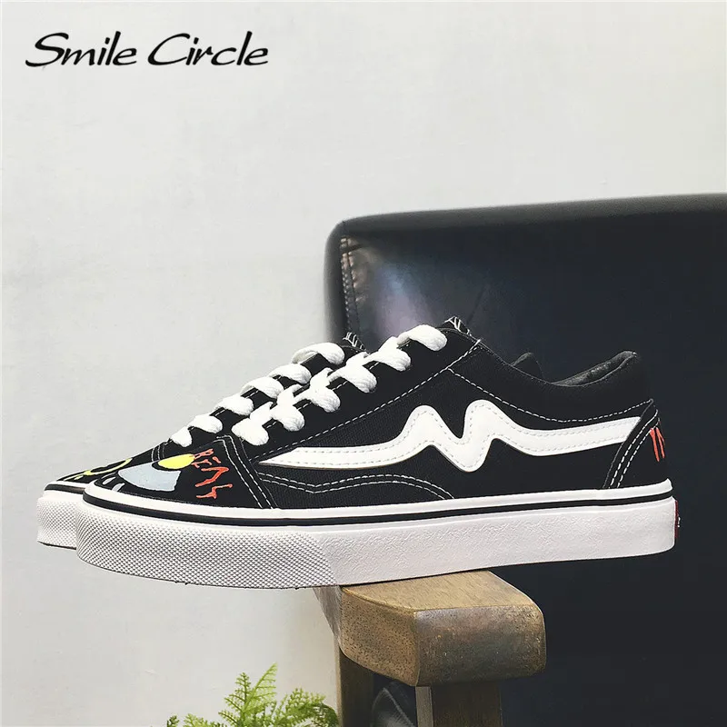 Smile Circle/2018 г. Весенне-летние белые кроссовки Женская Ультрамягкая повседневная