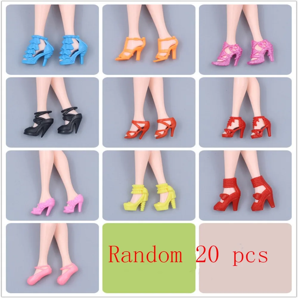 30 шт./компл. микс ручной работы Вечерние 10 платья мода случайный стиль Одежда + 20