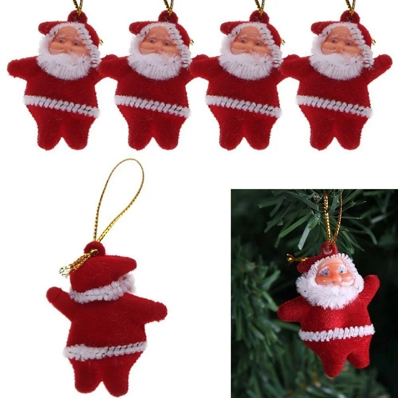 6 шт Рождественские узоры с Санта Клаусом для праздника вечерние Xmas Tree Подвесные
