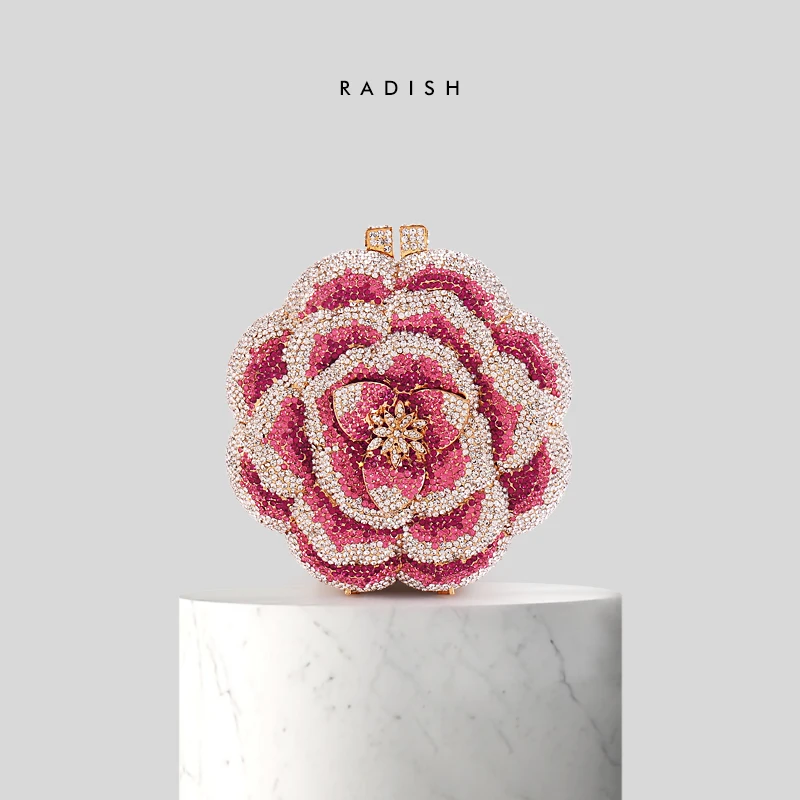 Редиска ослепительно розовый кристалл для женщин разная роза цветок узоры