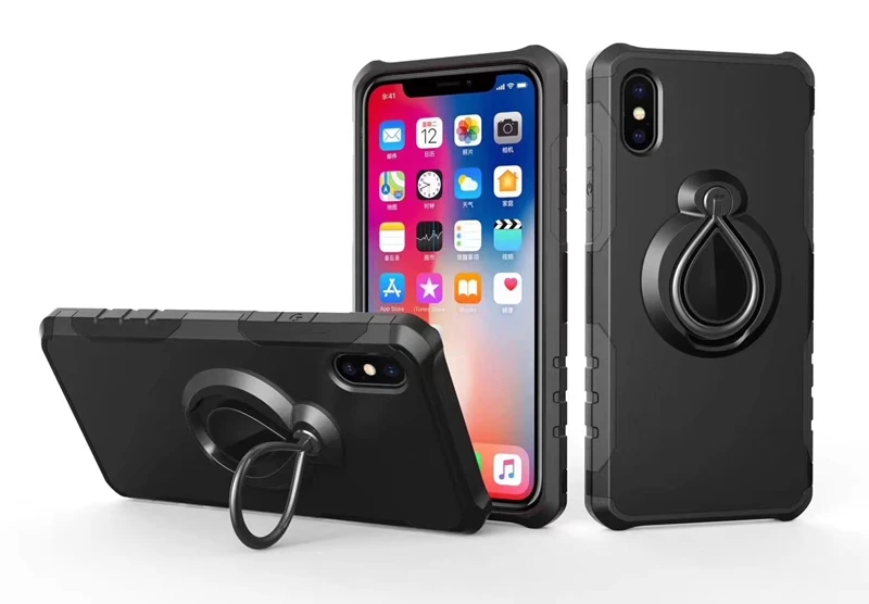 Чехол с кольцом на палец для Samsung Galaxy S9 Plus вращающийся 360 градусов держатель