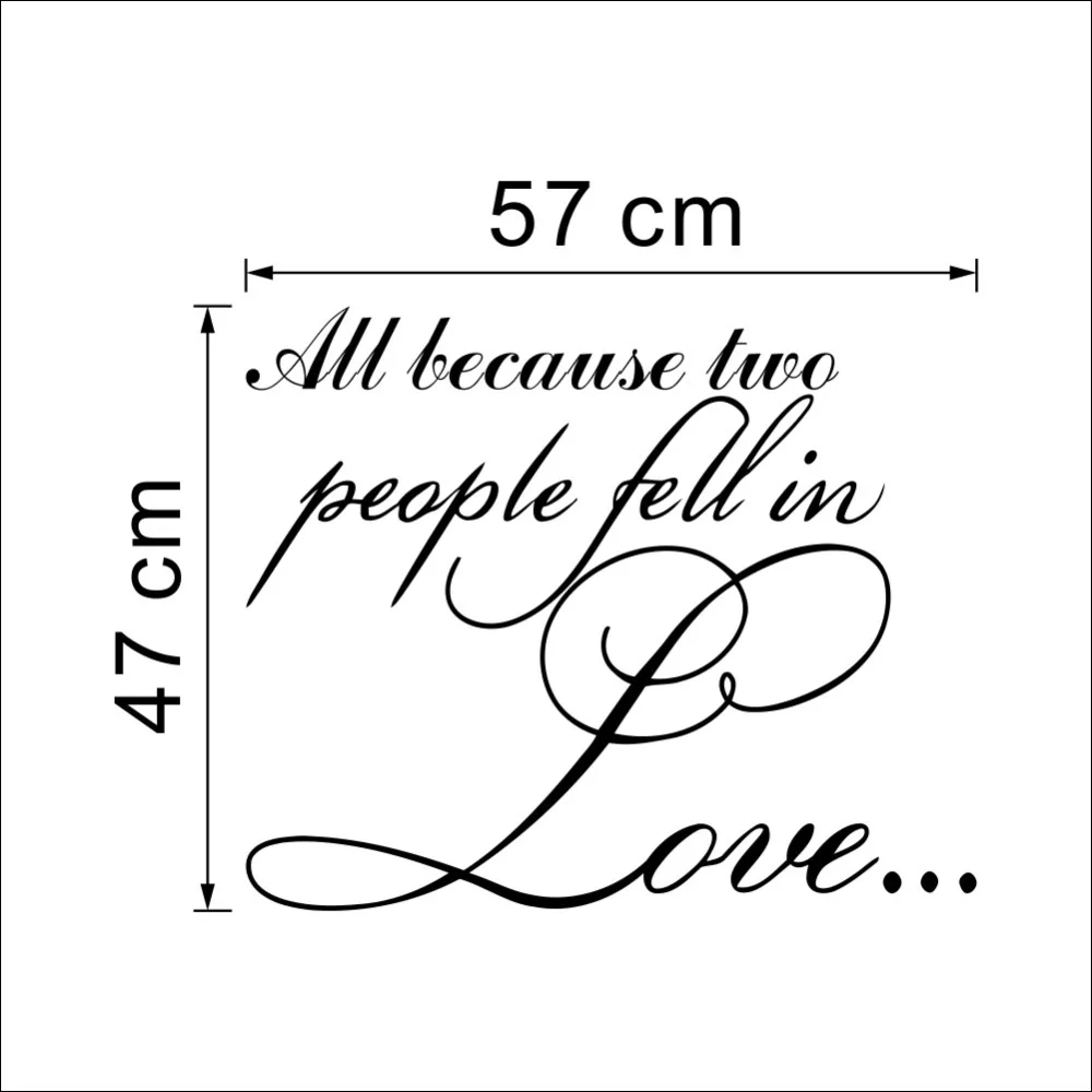 Наклейки на стену с цитатами людей влюбленных виниловые наклейки домашнее