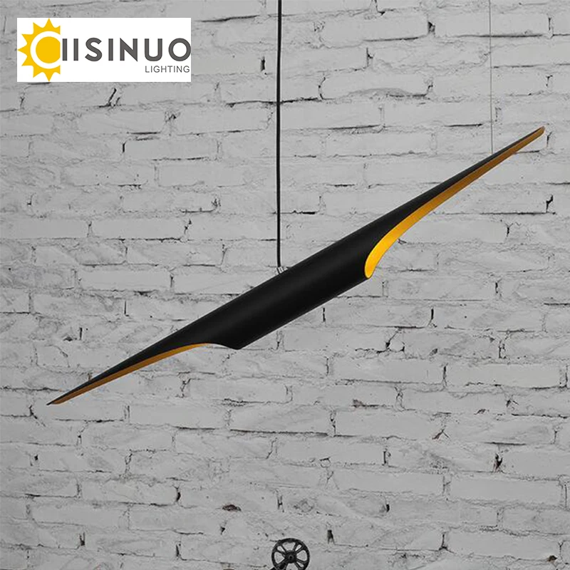 Алюминиевая лампа в стиле постмодерн со скошенной кромкой 100 см|tube chandelier|bar