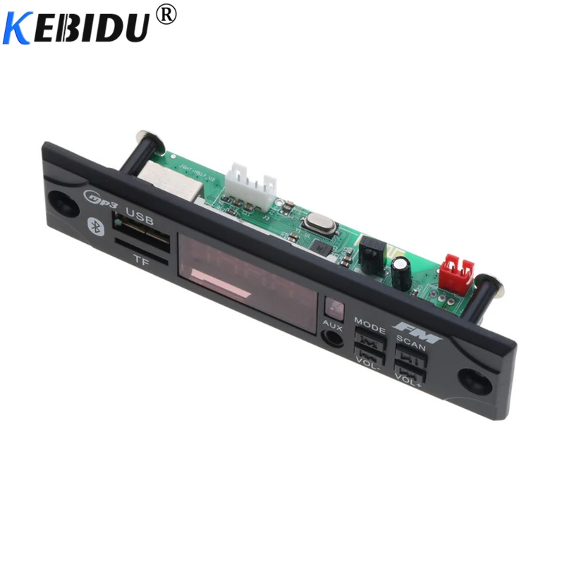 Аудио декодер Kebidu в машину беспроводной с ДУ USB TF FM Bluetooth 5 В 12 MP3 WMA | Электроника