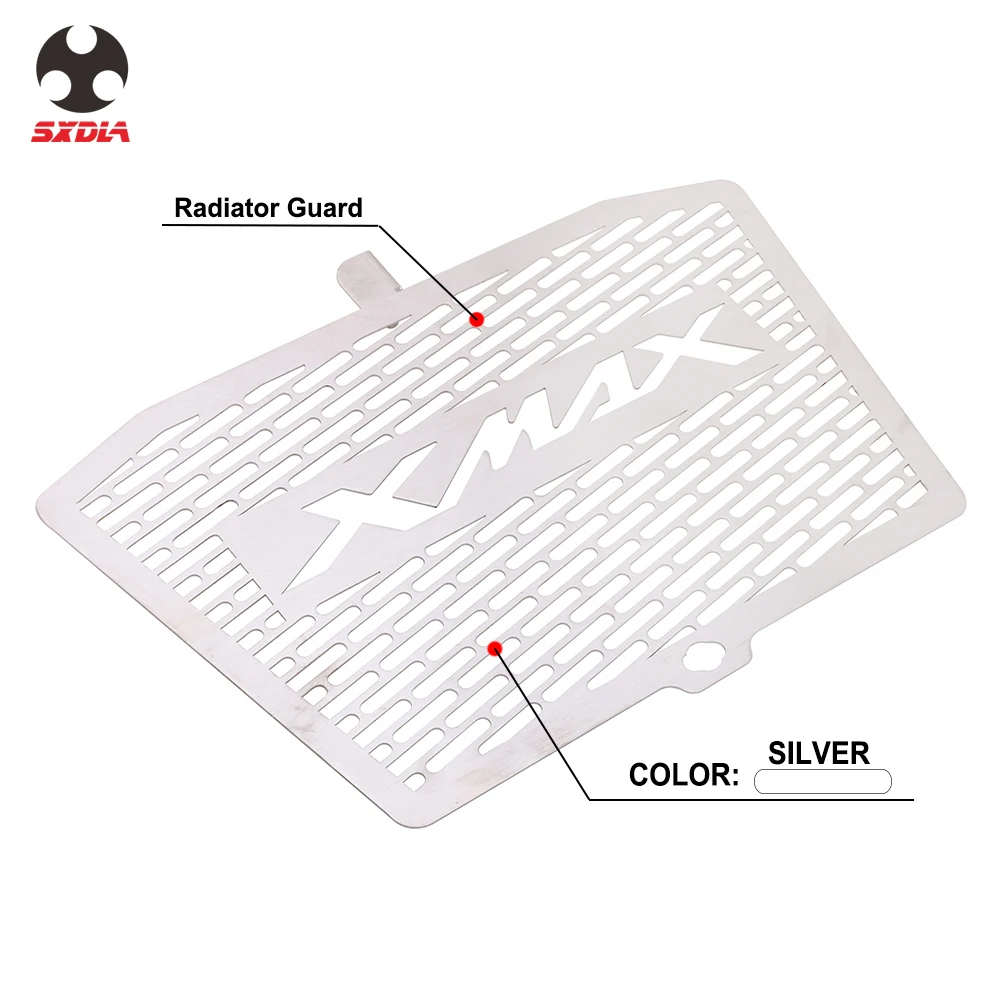 

Motorcycle Stainless Steel Engine Cooling Radiator Guard Protection For Yamaha XMAX 250 300 X-MAX XMAX250 XMAX300 2017 2018
