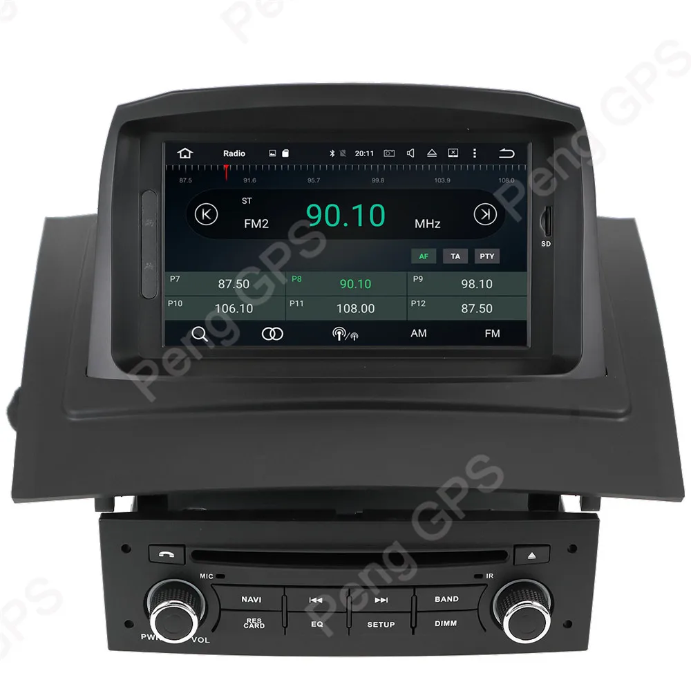 Android 9,0 Восьмиядерный 2 Din автомобильный радиоприемник для Renault Megane 2 Fluence 2002-2008 gps навигация CD DVD плеер FM Bluetooth головное устройство