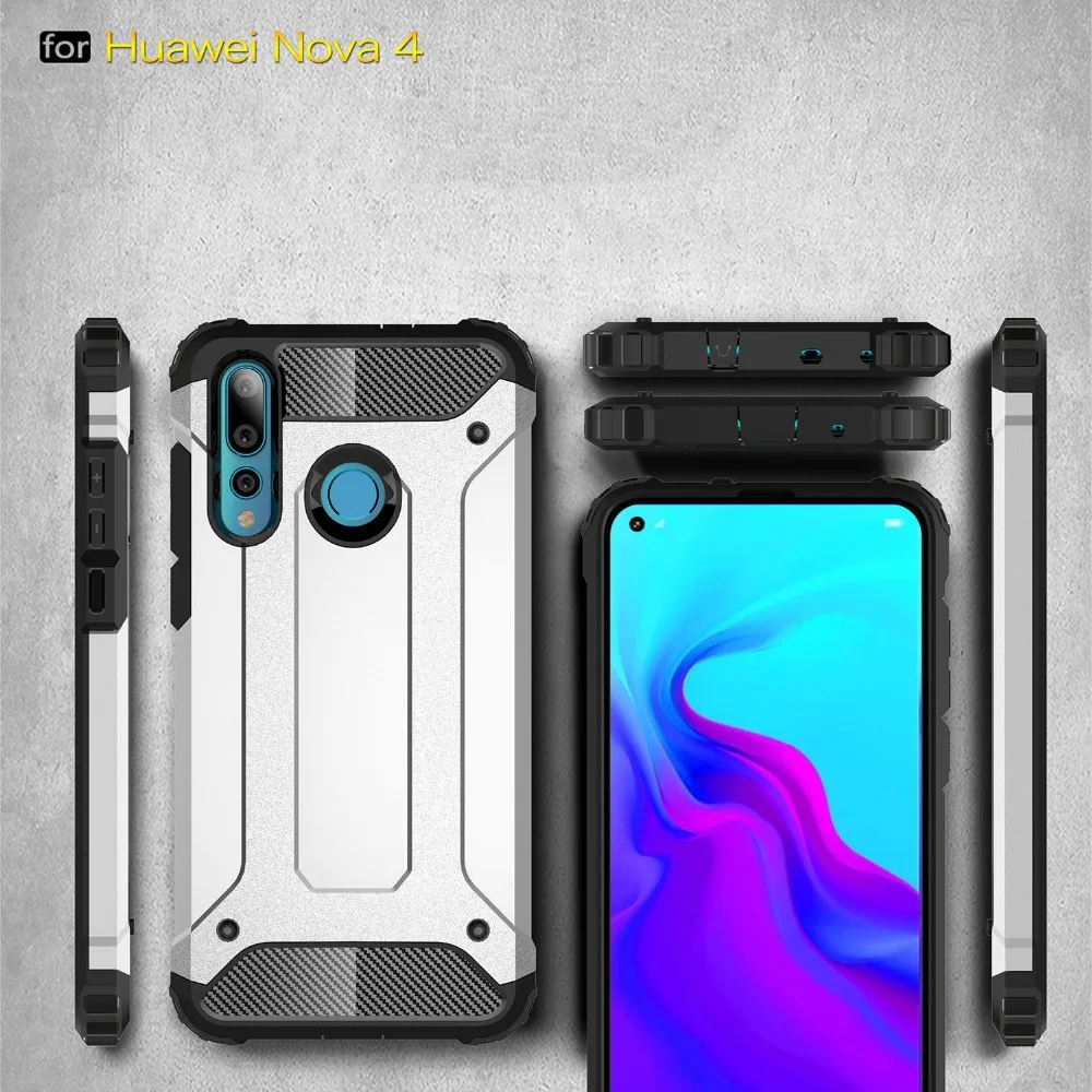 Для huawei Nova4 Nova3i Nova2s прочный бронированный чехол из поликарбоната + ТПУ для