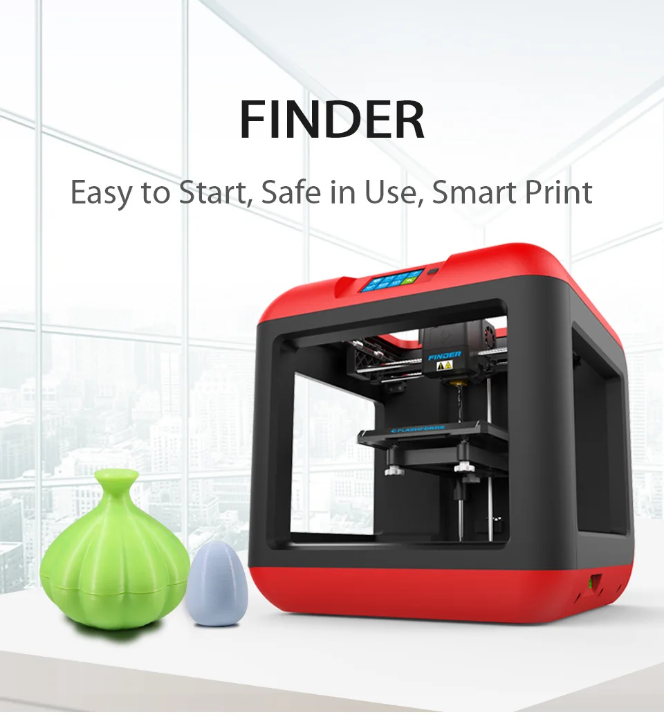 3D принтер Flashforge искатель, Сингл-ювелирные экструдер, С одной рулона ноак для бесплатной, Diy