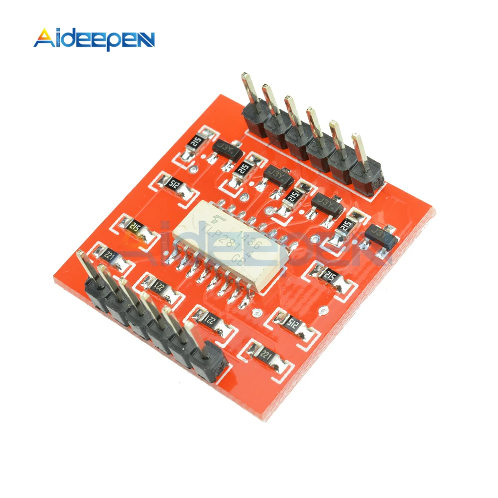 TLP281 4 канальный опто изолятор IC модуль для Arduino Плата расширения высокий и низкий