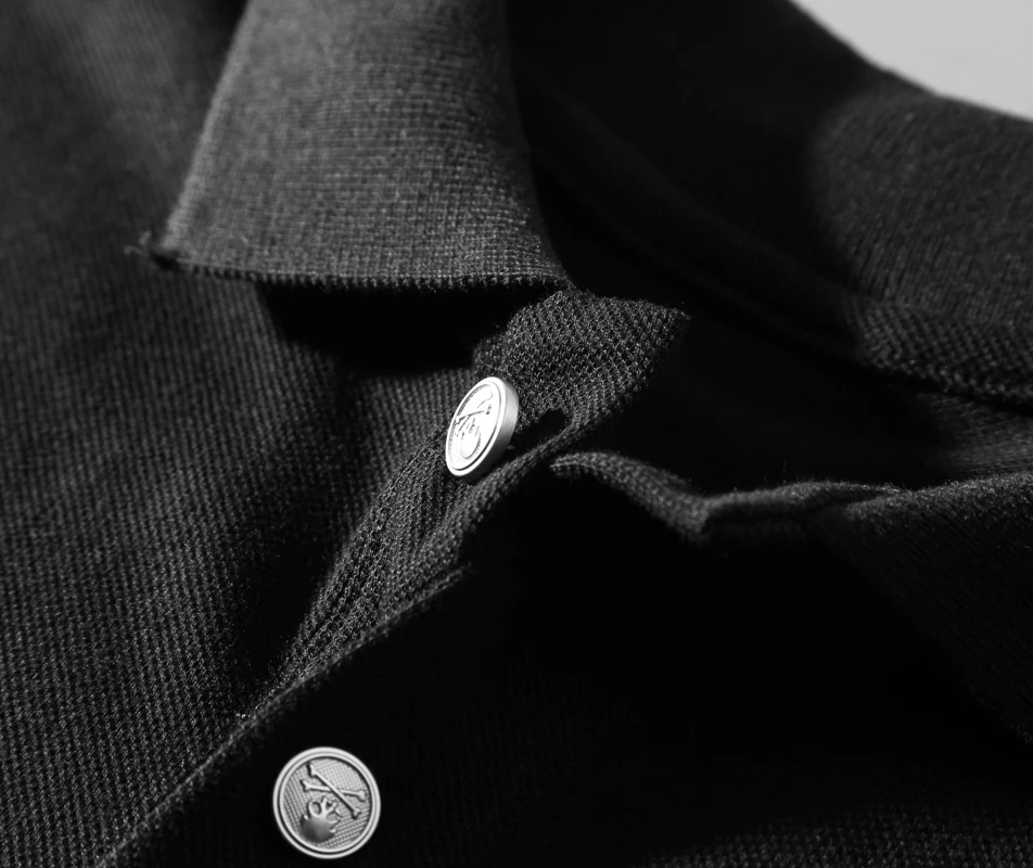 Новинка, роскошные 19ss мужские футболки-поло в стиле панк с вышивкой в виде черепа, модные футболки-поло в стиле хип-хоп, для скейтборда, хлопковые футболки-поло, футболка# E3