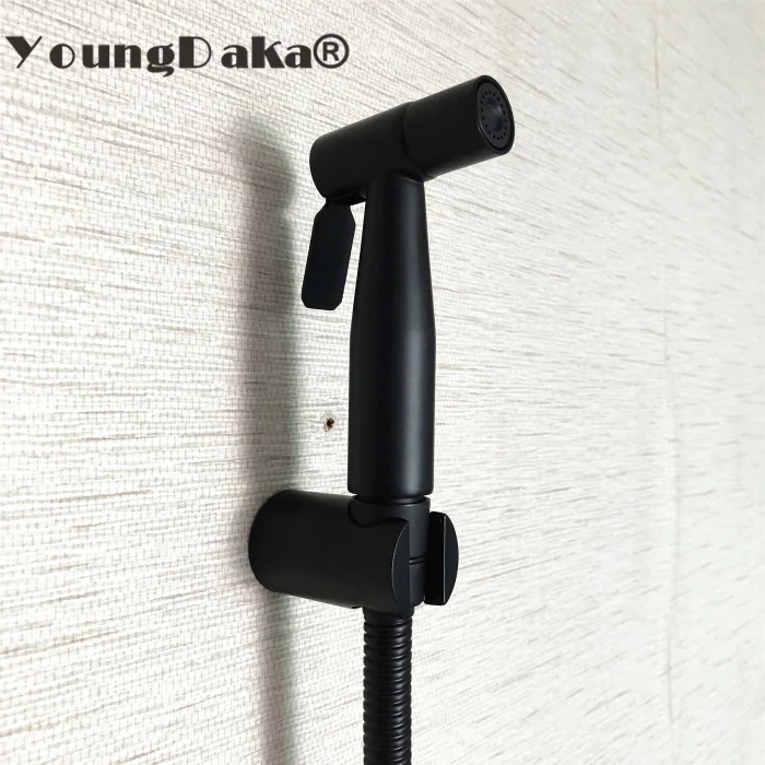 Ручной распылитель для биде черная душевая лейка унитаза Shattaf ручной смесителя