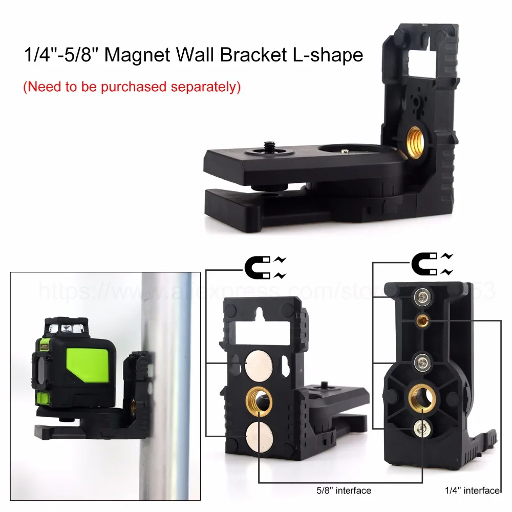 Лазерный 3D уровень красный/зеленый промышленный пятилинейный Высокоточный