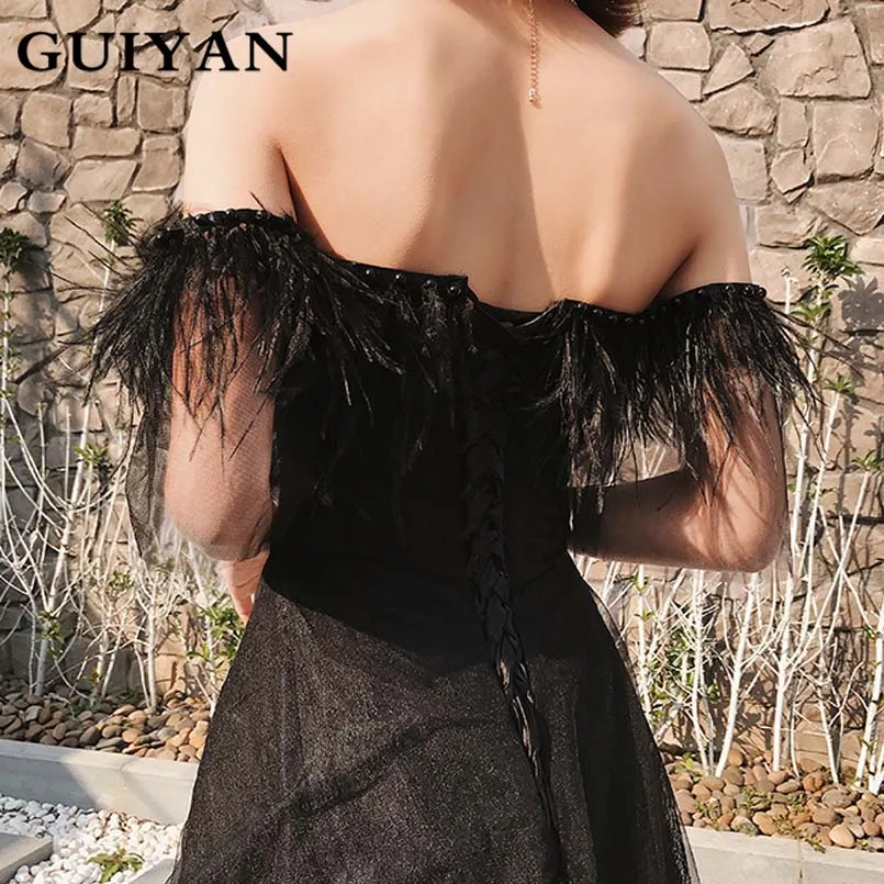 GUIYAN Women Celebrity Elegant Sexy Long Dresses Off The Shoulder Sleeveless Vintage Bandage Dress Evening Party GY8131 | Женская одежда