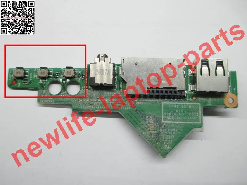 Оригинал для flex 3 1470 1580 USB аудио переключатель питания botton board LT41 IO BD 448.03N01. 0011 тест
