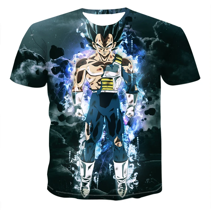 Мужские футболки camiseta dragon ball Z Супер сайян персонажи Гоку Веджета чехол Capsule corp