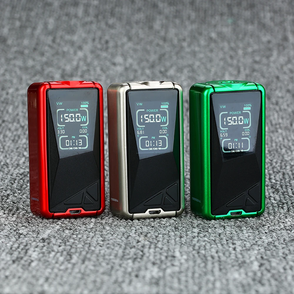 Оригинальный бокс-мод Eleaf Tessera 150 Вт TC со встроенным аккумулятором 3400 мАч