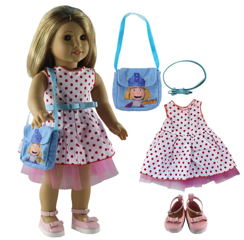 Фото Модная Кукла комплект одежды игрушечная одежда наряд для американской куклы 18
