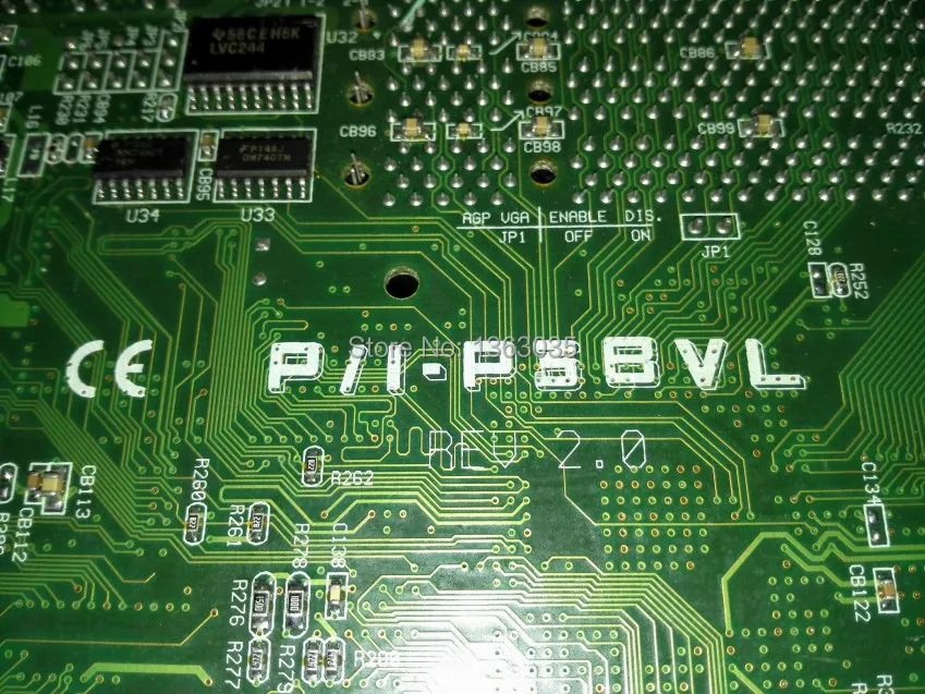 P/I-P3BVL PGA370 протестированная Рабочая Промышленная материнская плата | Компьютеры и