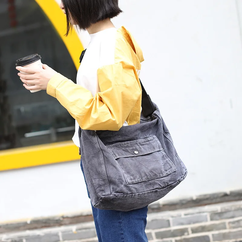 Women Shoulder Bags Female Large Big Cross body Satchels Casual Canvas Bag Crossbody Messenger For | Багаж и сумки