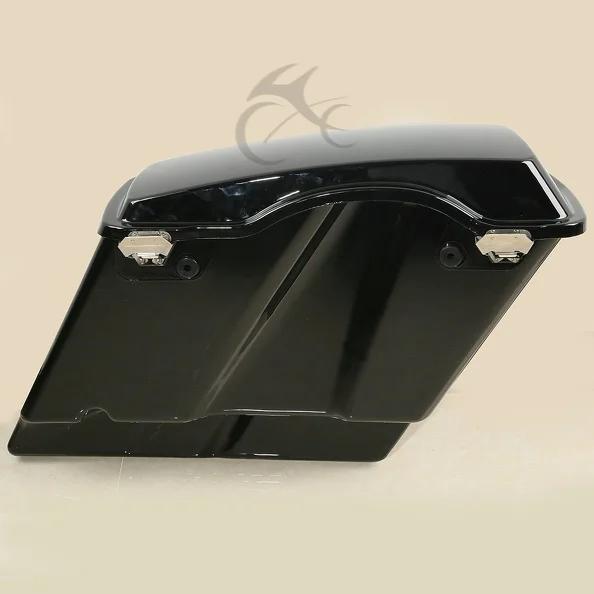 5 &quotяркий черный растягивающийся удлиненный жесткий мешок с ключом для Harley Touring FL