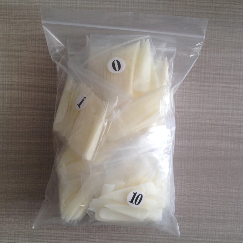 Накладные ногти французский маникюр 600 накладные УФ-гель для ногтей Новые