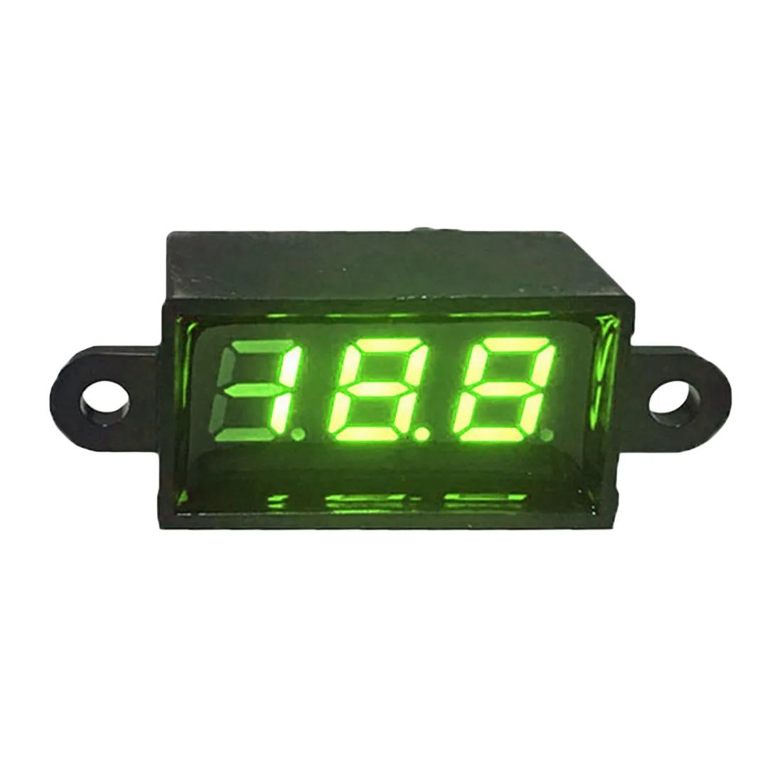 LED Green 0,28 дюймов 12 в мини цифровой светодиодный водонепроницаемый вольтметр DC3-30V автомобильный мотор диапазон авто Электрический амперметр напряжения - Цвет: LED Green