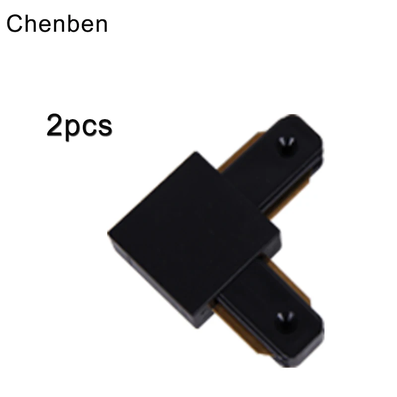 2pcs L connector 2 шт., 4 шт., светодиодный прожектор, светодиодный рельсовый соединитель, осветительные приборы, 2 провода, прямой/угловой рельс, светодиодный светильник - Испускаемый цвет: 2pcs L connector