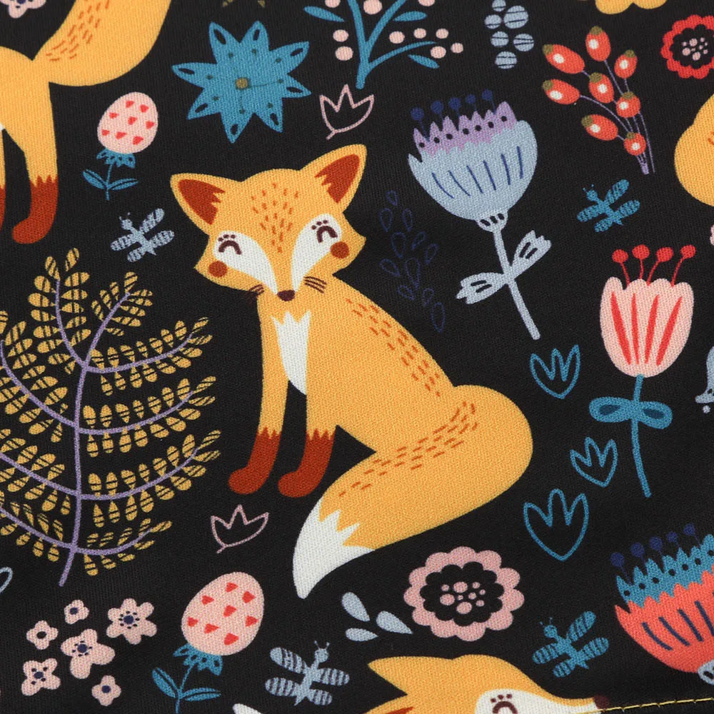 2019 Cute New Warm in autumn and winter Toddler Kids Baby Girls Cartoon Fox Print Sun Dress Clothes Outfits Fashion For 12M-5Y | Детская