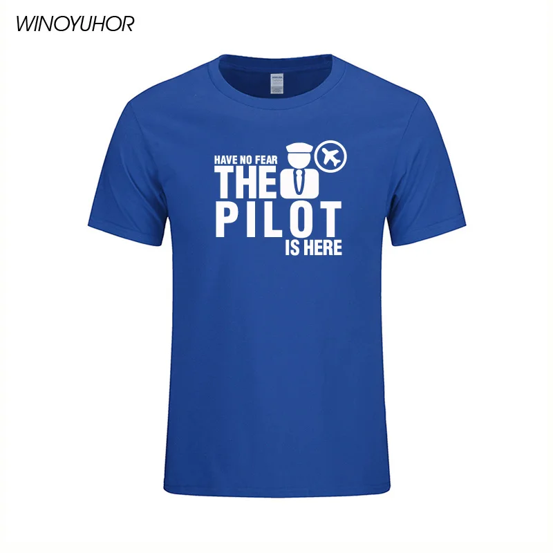 Футболка мужская с коротким рукавом хлопок забавный стиль летчик Авиатор
