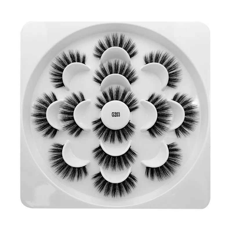 2019 новая природа Длинные Накладные ресницы Черный череп мода макияж накладные