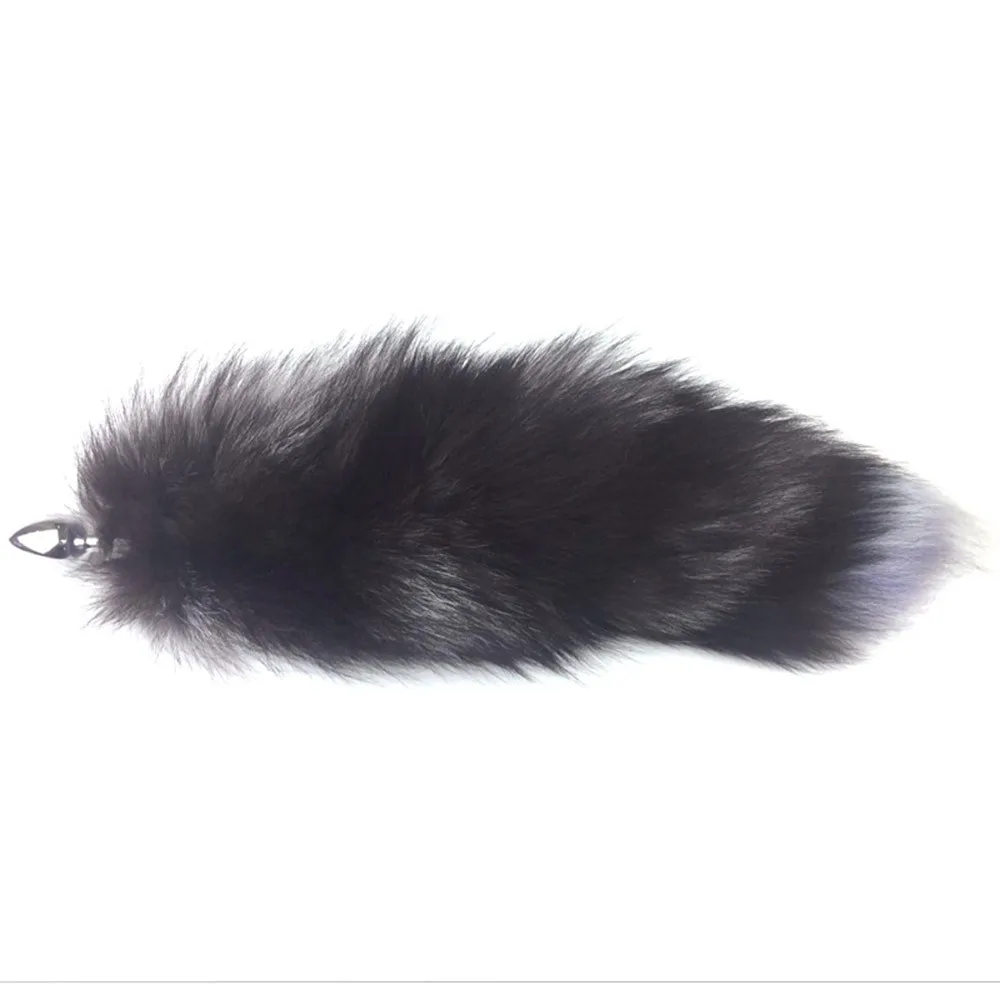 New Sexy Toys Metal Fake Fur Fox Dog Tail Anal Plug Butt BDSM Flirt Anus For Women Adult Games Product Couples | Красота и здоровье