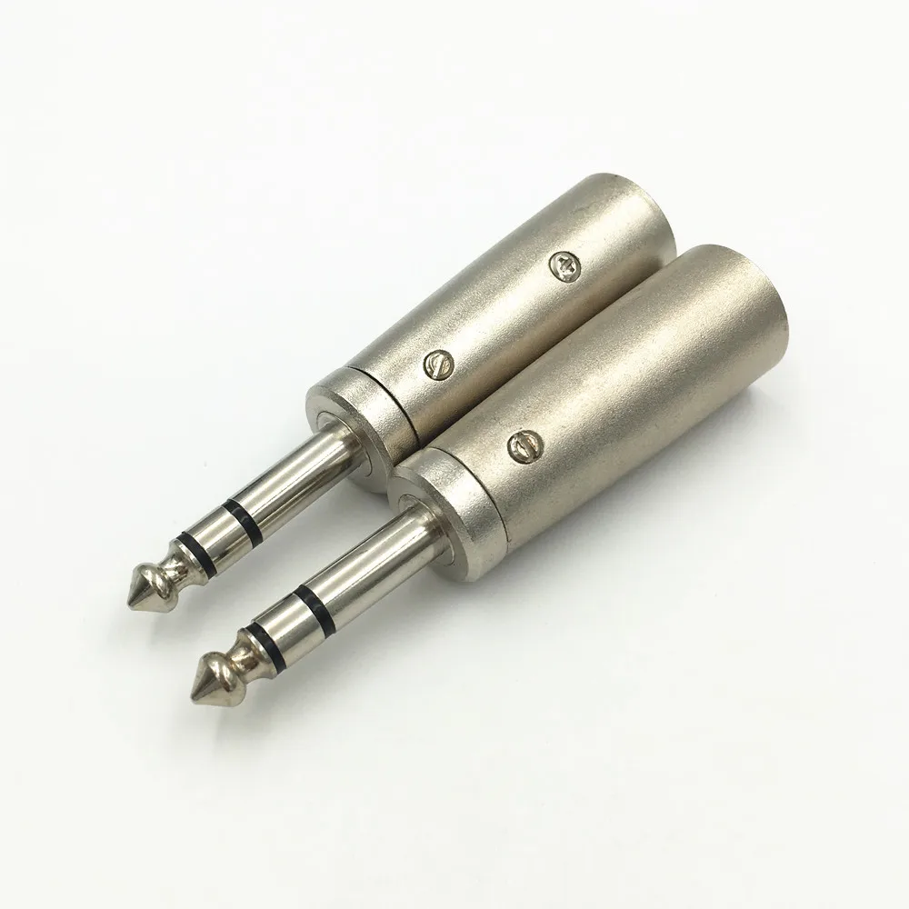 Металлический 3 контактный разъем XLR для штекера 1/4 &quot6 35 мм стерео штекер аудио