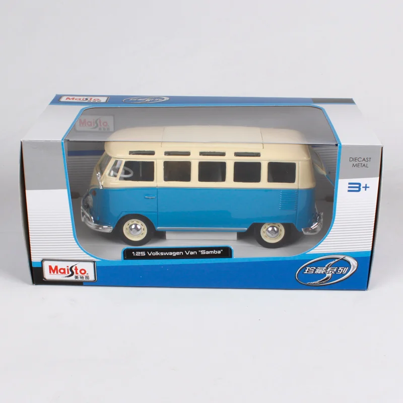 1:24 Maisto SANBA 1962 Bus T1 Kombi модель игрушечного автомобиля из сплава Коллекция игрушек