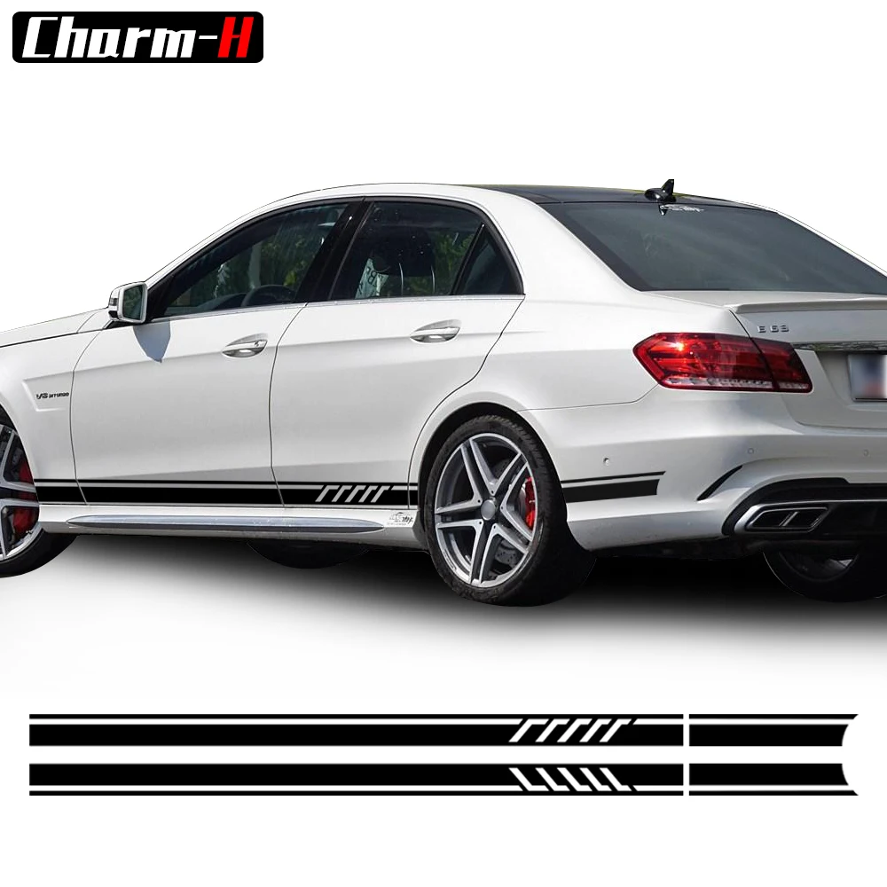 

Pair of Edition 1 Style Side Stripes Decal Sticker for Mercedes Benz W212 E Class E200 E250 E300 E350 E500 E63 AMG Sticker