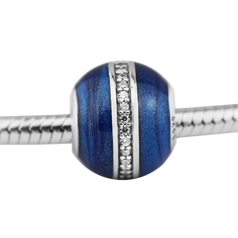 Fits Pandora Bracelet Genuine 925 Sterling Silver Orbit Charm Beads for Jewelry Making Girl Birthday Gift kralen perles | Украшения и