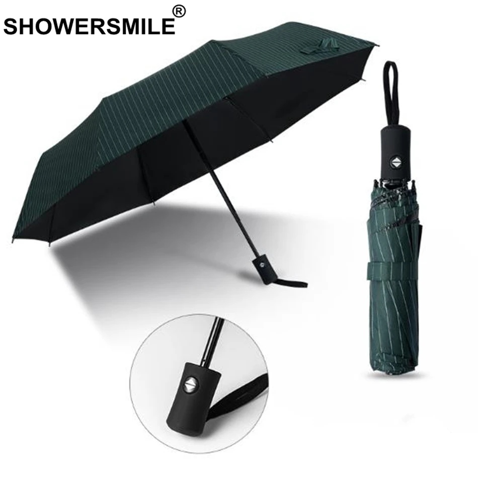 Зонт Автоматический Складной от дождя и солнца SHOWERSMILE Ветрозащитный складной