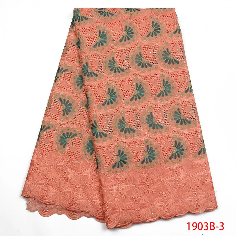 New Arrival African Cotton Lace Fabric Hot Sale Swiss Voile In Switzerland For Wedding Dress L1903B-2 | Дом и сад