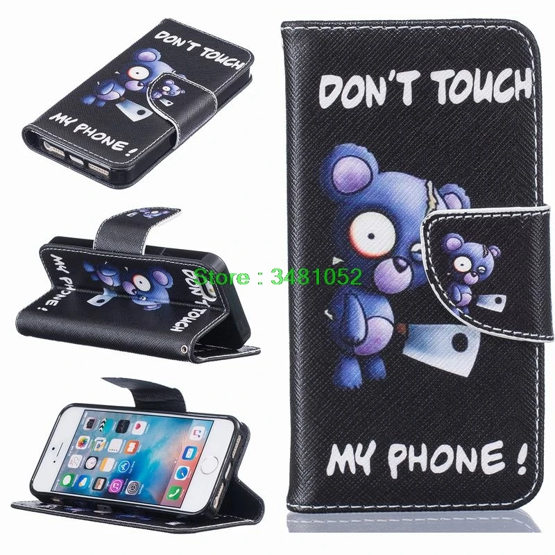 Флип чехол для Apple Iphone5 Iphone5s мобильный телефон кожаный IPhone 5 5S s кошелек