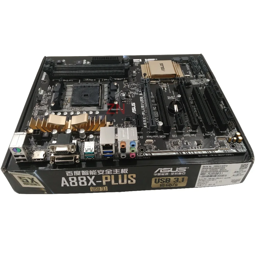 Оригинальный новая настольная Материнская плата ASUS A88X PLUS/USB 3 1 материнская Socket FM2 +