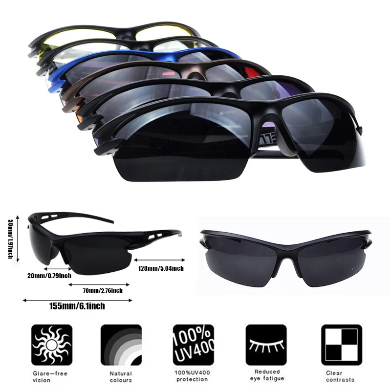 Спортивные мужские солнцезащитные очки дорожные велосипедные UV400 защитные для