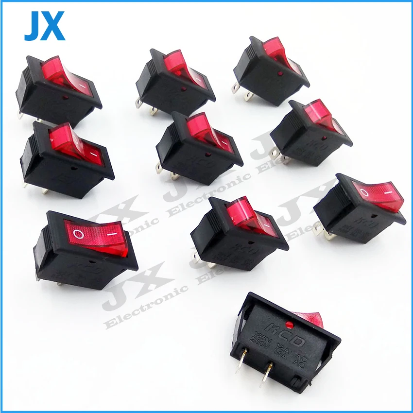 Выключатель питания переменного тока прямоугольные вкл/выкл переключатели для